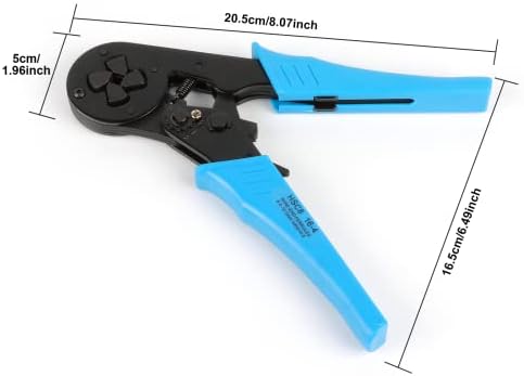 Crimper Plier HSC8 16-4 Mini Ferramentas de crimpagem auto-ajustáveis ​​Uso para 6,0-16,0 mm² S-Sleeves de cabo de fios quadrados quadrados