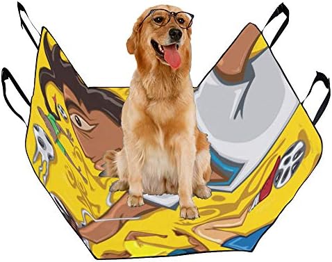 Enevotx Cachorro da capa do assento de cachorro personagem de caráter de graffiti arte desenhada impressão de impressão capas