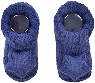 Primeiros passos de chapéu de bebê tricotado e botas, Cap e meias quentes do POM, Acessórios para roupas de inverno, recém -nascido