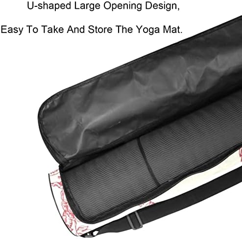 Ratgdn Yoga Mat Bag, Birds Padrão Exercício de ioga transportadora de tape