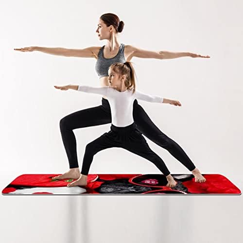 Yoga Mat, tapetes de ioga para treino doméstico, tapete de exercícios, tapetes de exercícios, pilates tapete, cachorro dos namorados