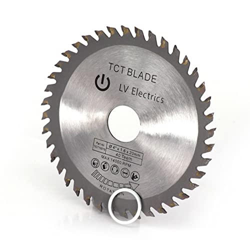 Lâmina de corte de metal, lâmina de serra de chique, lâmina de serra circular 1 pcs de 1,6 mm 110 mm 20mm de dentes 40t de dentes 40t