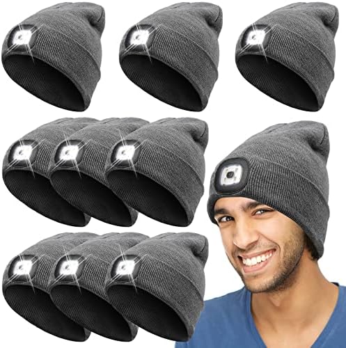 Satinior 9 pacotes chapéu de gorro leve liderado