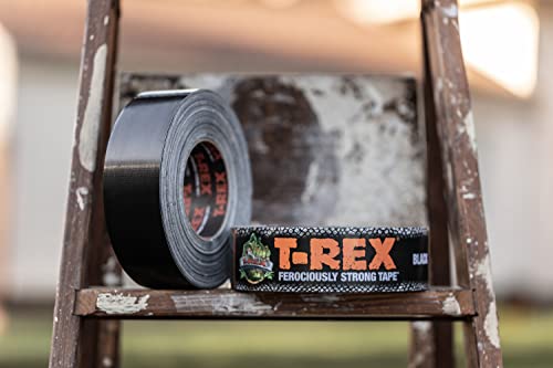 Fita T-Rex Fita adesiva pesada com apoio resistente a UV e de apoio à prova d'água para reparos ferozmente fortes, 1,88 x 30