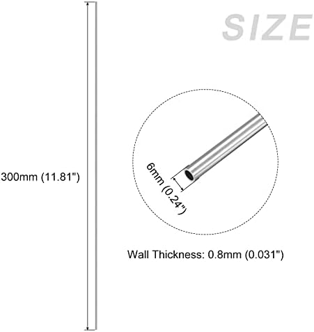 Metallixity 304 Tubo de aço inoxidável, tubulação reta - para móveis para casa, máquinas