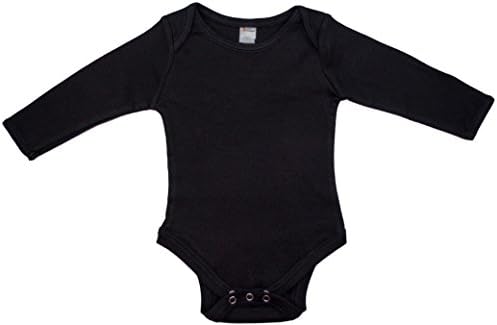Elementos da terra Bodysuit de manga longa de bebê 3-6 meses Black
