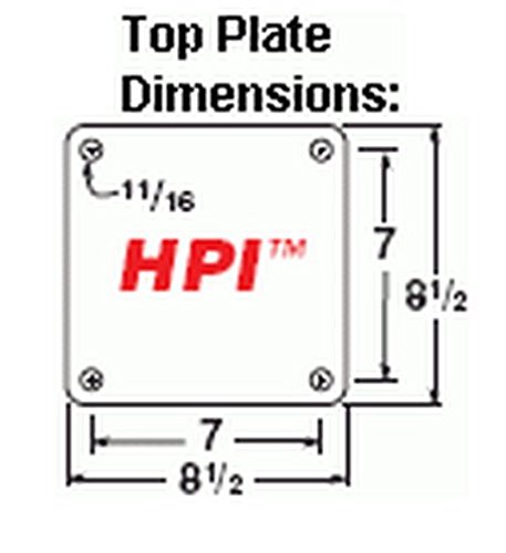 Hamilton 25 Roda dupla Pneumática Placa Rígida Capacidade 7400 lb Capacidade