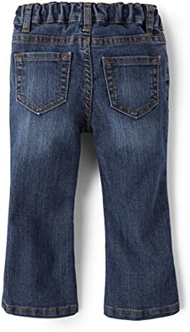 O local infantil Baby Single and Toddler Girls Basic Bootcut Jeans