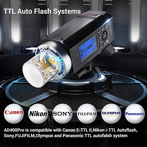 Godox ad400 pro ad400pro 400WS GN72 TTL Monolight movido a bateria, 1/8000 HSS Outdoor Flash Strobe Light, sistema