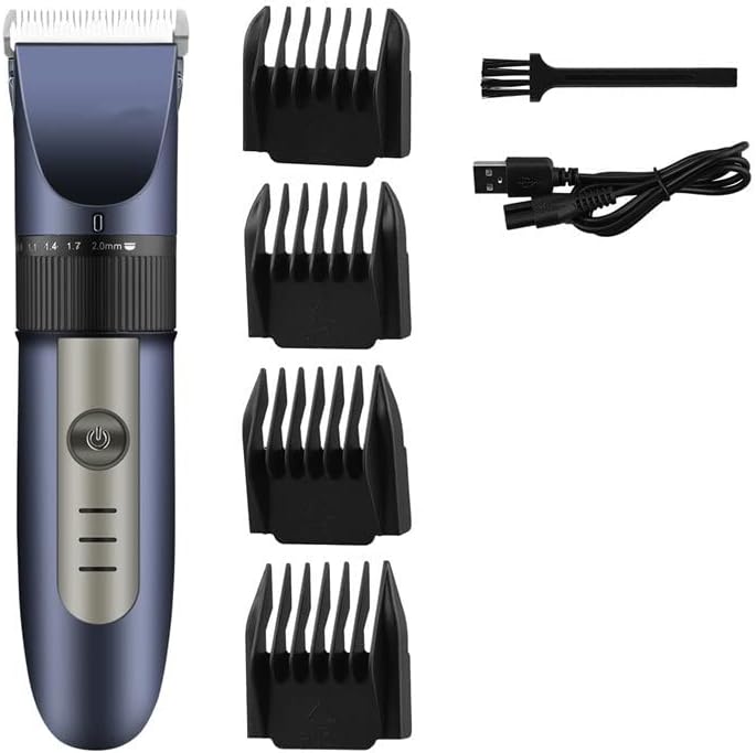 Clippers de cabelo para homens, cabelo profissional masculino barbeiro barba timer recarregável Máquina de corte de cabelo