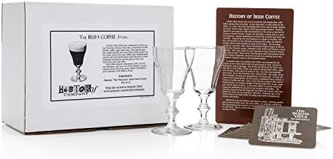 History Company Original São Francisco Irish Coffee Glass de 2 peças Conjunto