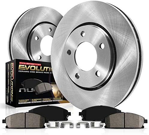 Power Stop Koe2421 AutoSpecialty Front Substaction Brake Kit-OE Rotores de freio e pastilhas de freio de cerâmica