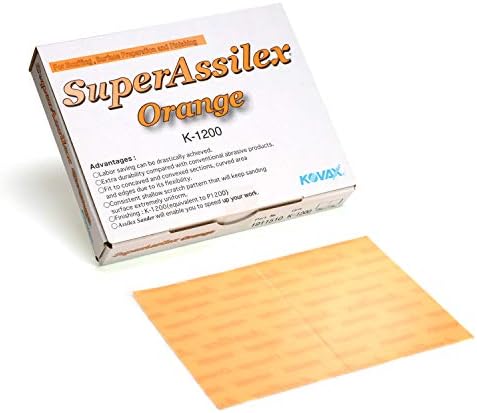 Super Assilex Flexible Landing Sheets, Orange K-1200, Hook & Loop, 191-1510, 25 folhas