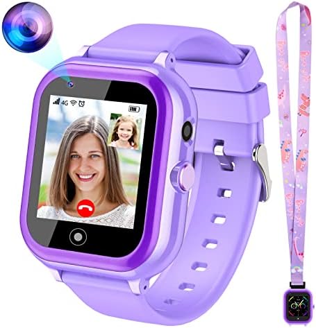 Okyuk Kids Smart Watches meninos meninas de 3 a 15 crianças rastreador de GPS à prova d'água 1.3 Relógio de tela sensível