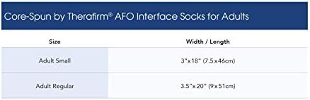 CORE FODO DO THERRAFIRN SMARTKNIT E CORESPUN ADULT AFO INTERFACH SOCKS - 4 PACK BRANCO, Diamante, adulto regular)