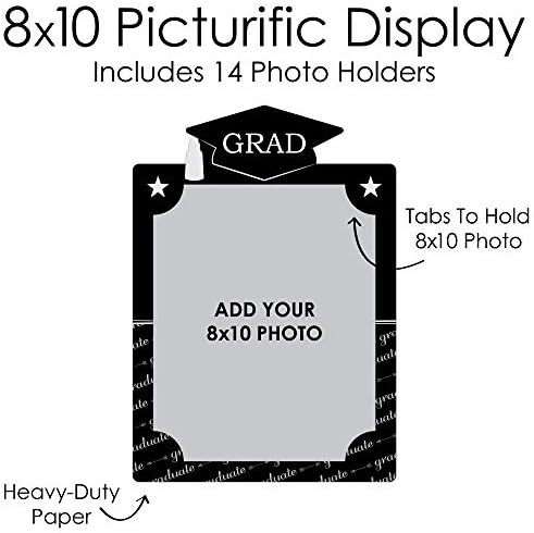 Big Dot Of Happiness Graduation Cheers - 8 x 10 polegadas K -12 School Photo Titular - DIY Graduation Party Decor - Picturific