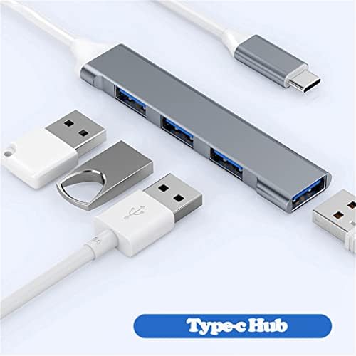 ZLXDP USB 3.0 Hub USB Hub de alta velocidade Tipo C divisor para acessórios para PC Hub multitort 4 USB 3.0 2.0 Porta