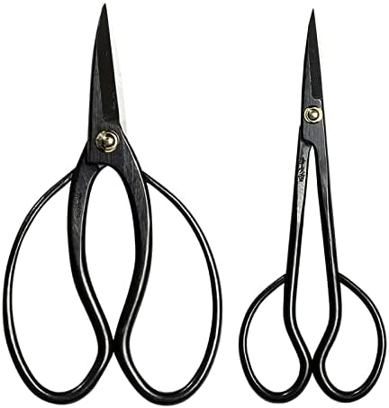 Wazakura Bonsai Pruging Scissors Ferramentas de tesoura Made no Japão, aparando o pacote de kits iniciantes de tesouras japonesas - tesoura tradicional de bomte