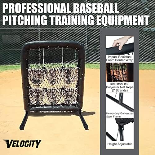 Velocity 9 Hole Pitch Master - Professional Quality Hoverty Frame - Equipamento portátil de treinamento de beisebol e softball