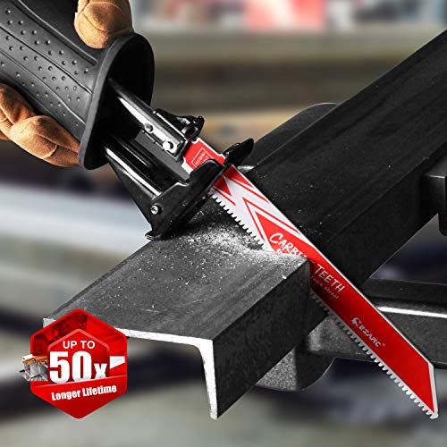 EZARC CARBIDO RECIPROCAÇÃO BLADE R678HM ENCERRANÇA PARA METAL GRESSO, FERRO FNONC, AÇO DE ALOILA 6 PONCH 8TPI, 3-PACO