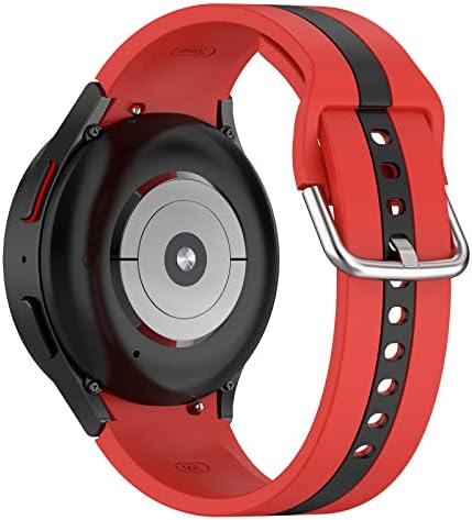 KOMI Galaxy Watch 5/4 Band 40mm 44mm - Soft Silicone Wrist Compatível para Samsung Galaxy Watch 5 Pro 45mm / Galaxy Watch 4 Classic 46mm 42mm, pulseira de substituição para homens homens