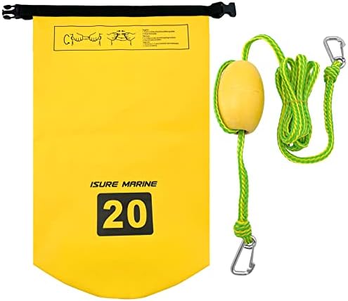 ISURE Marine 2-em 1 PWC Sand Bag Anchor Bóia ajustável para barcos pequenos, embarcações elétricas, canoas e caiaques