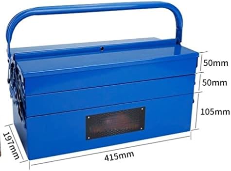 Caixa de ferramentas TJLSS ferro portátil portátil caixa dobrável caixa de ferramentas de metal de manutenção doméstica Eletricista