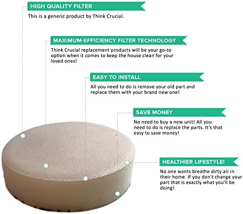 Pense no filtro de vácuo de substituição crucial - compatível com o filtro de esponja hoover linx peça 001331007,