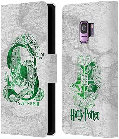 Projetos de estojo principal licenciados oficialmente Harry Potter Hufflepuff Aguamenti Hallows Deathly IX Livro de couro Caixa Caixa