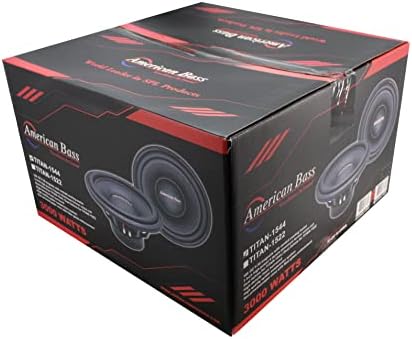 American Bass 2x Titan 1544 15 6000 watts Dual 4 ohm Subwoofer de bobina de voz