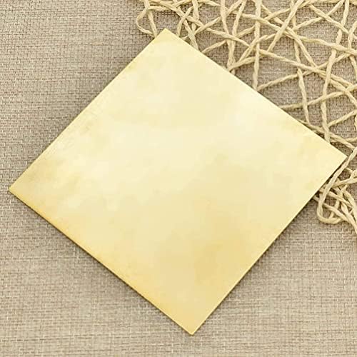 Placa de latão de kekeyang folha de cobre pura folha de bronze metais de percisão Matérias -primas 0. 5mmx200mmx200mm placa de