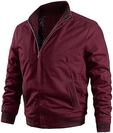 Dudubaby Mens Lã jaqueta outono Jaqueta de moda de inverno colorida de cor sólida Cardigan Zipper