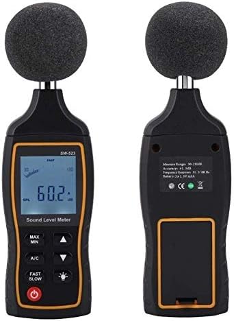 JF-XUAN METURO DE ROUS SW523 Ruído Descreva o medidor de mão Handheld LCD Display Digital Sound Level Meter ruído