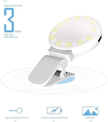 Encher luz 360 ° Rotativo frio quente 3 engrenagens escurecimento telefone celular preenche 10 lâmpada lâmpada led selfie luz fotografia