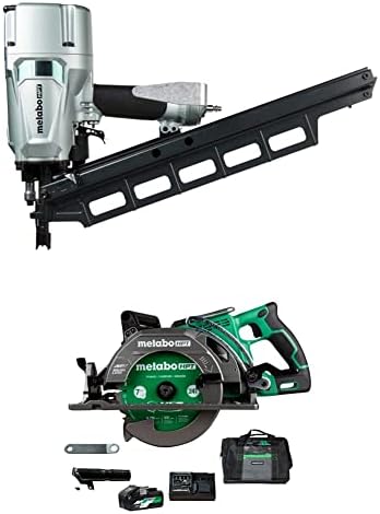 Metabo HPT Framing Nailer | Pneumático | Pregos de 2 a 3-1/4 polegadas | Ajuste de profundidade sem ferramentas | Revista