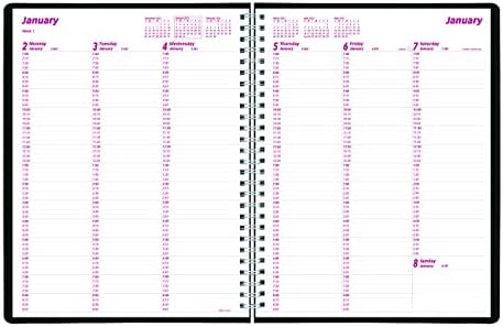Brownline 2023 Duraflex Weekly Planner, livro de compromissos, 12 meses, janeiro a dezembro, encadernação de dois fios, 11 x