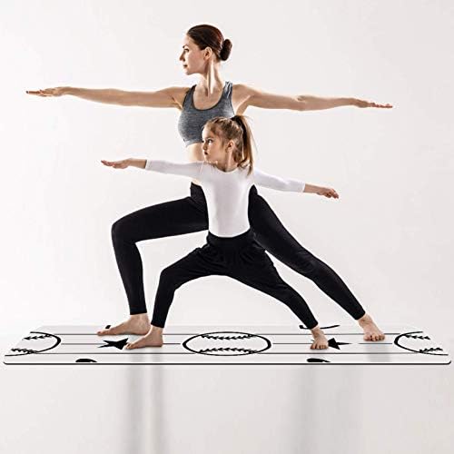 Leveis Yoga Mat Baseball Sport Sport em listras de espessura sem escorregamento de exercícios de exercícios para viagens de piso