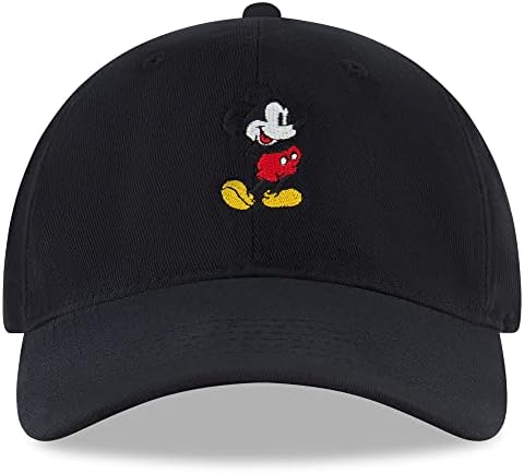 Capace de beisebol Mickey Mouse da Disney, chapéu de pai snap-back