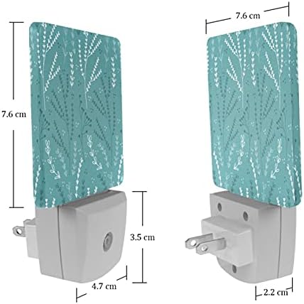 Rodailycay sensor leve à noite Flor da primavera, 2 pacotes de luzes noturnas se conectam na parede, luz noturna