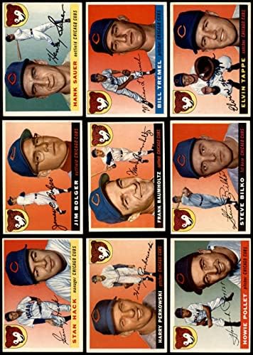 1955 Topps Chicago Cubs Team Set Chicago Cubs EX/MT Cubs