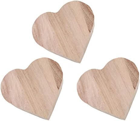 Valiclud 3pcs Heart Wooden Box Fashion Jewelry Storage Box