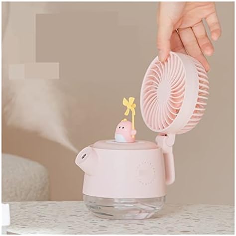 Jkyyds Fan-umidificador de ventilador Two-one One On-Office Aromaterapy Spray Summer Summer Mini Fan fofo de refrigeração recarregável