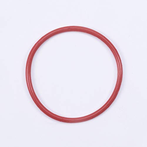 Bettomshin 10pcs 1,22 x0.09 Silicone O-ring VMQ Rings Junta para hidráulica e pneumática selando vermelho