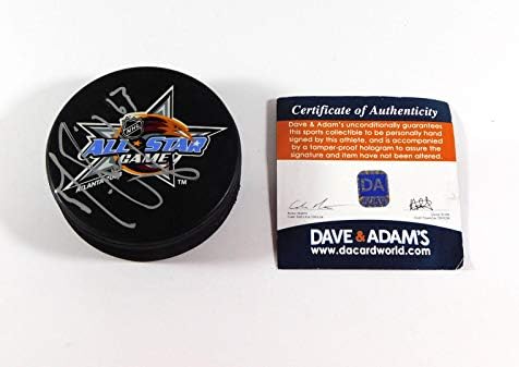 Mike Riberio assinou NHL oficial 08 All Star Game Hockey Puck Dave & Adam's Auto - Autografado NHL Pucks