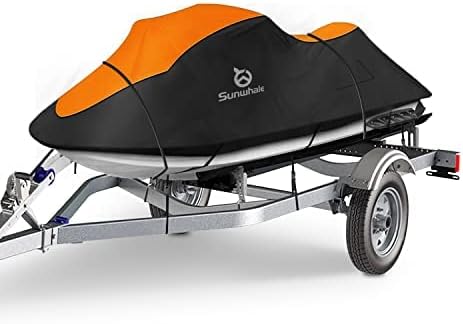 Capa de jet ski de Sunwhale Trailer 1-3 assentos à prova d'água pesada 210D com 2 Air Ventiva UV Eça Yamaha Sea-Doo Kawasaki