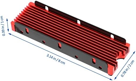 SOLustre PC SSD 1 Conjunto Estado ajustável Textura Foscedor de resfriamento Suprimento de resfriamento para o radiador SSD
