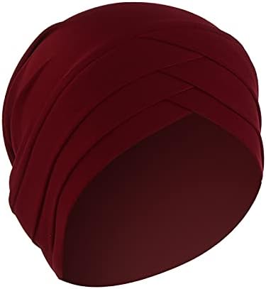 Caps Headwear para mulheres gorrosos Cap de embrulho quente Solid Muslim Cap Winter Women Women Hat de Autumn Hat