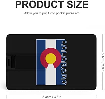 Bandeira do Estado do Colorado USB 2.0 Flash-DRIVES Memory Stick Credit Card Formulário