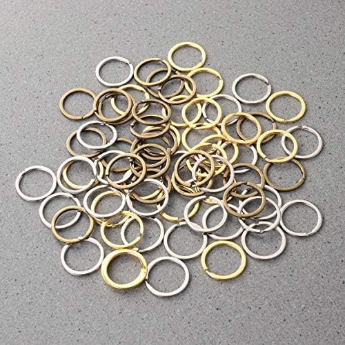 Anéis de salto de aço inoxidável curiosamente anéis de metal anéis de metal para joias DIY, fabricando 60pcs de acessar