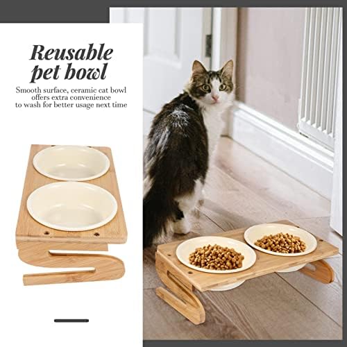 IPETBOOM 1 SET Set CAT TOLAS CERAMICAS ELEITAS DE CANTO DE CANTO DE PLAÇÃO DE ALIMENTOS ELEITOS DE ALIMENTOS PRAIOS